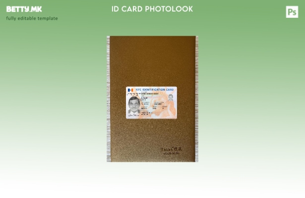 модерен стил САД Њујорк нова лична карта photolook пред шаблон